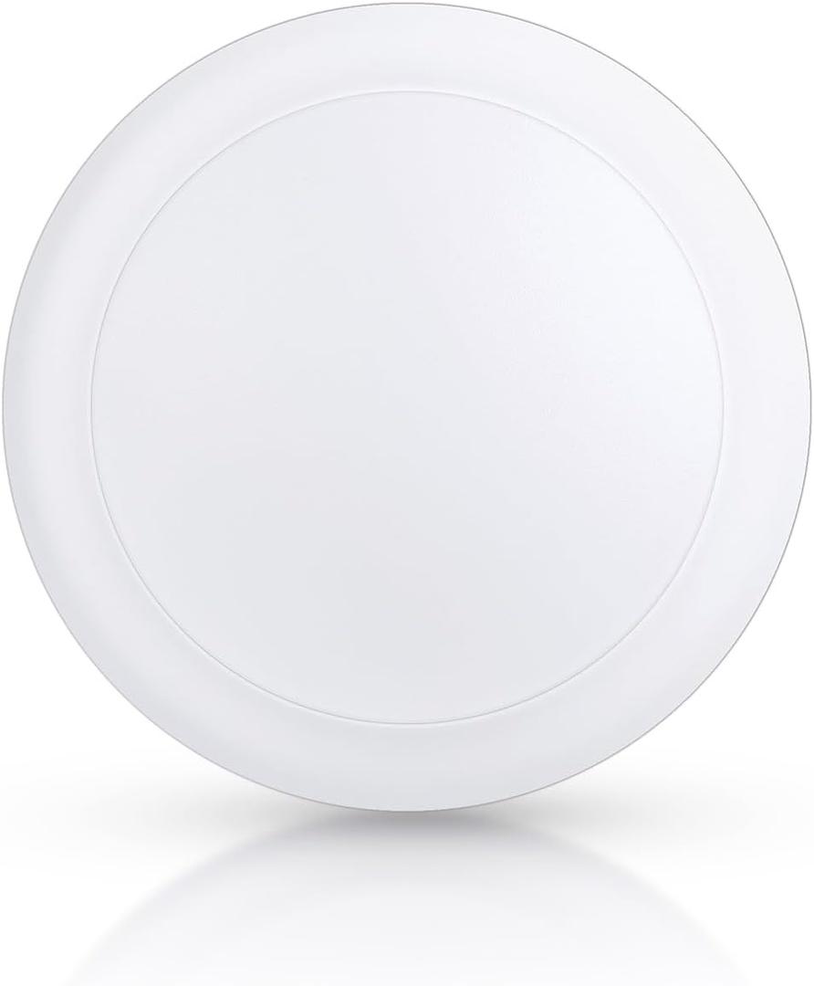 ECOELER 6 Inch LED Disk Lights, Dimmable Flush Mount Ceiling Downlights, 16.5W 1100Lm 5000K Daylight, Low Profile Recessed Ceiling Can Light for Hallways, Bathrooms, Garage, ETL Listed