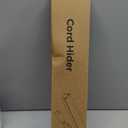 Delamu 157in Cord Covers for Wires on Wall, Cord Hider for 1 Cord, Paintable Cable Hider, Cable Management Wire Covers for Cords, W0.55 H0.4in, White