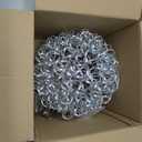 Lighted Christmas Magical Aluminum Balls Lights Hanging Tree Garden Lights, Silver Metal Balls LED Fairy Lights， Trees Garden Lights for Party Wedding Porch Patio Decoration