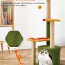 37in Cute Cat Tree Kitten Cat Tower for Indoor Cat Condo Sisal Scratching Posts with Jump Platform Cat Furniture Activity Center