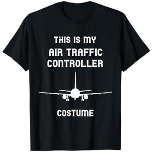 This Is My Air Traffic Controller Costume Airplane Control T-Shirt ,Medium
