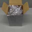 Honeydak 50 Pcs Plastic Sign Holder Clips Swivel Price Signs Rotatable Rack Shelf Price Clips for Merchandise Double Display for Retail Cards(Simple Shape)