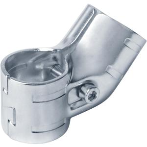 8 Sets 1-1/4"" x 1-1/4"" O.D. 45 Degree Conduit Clamp Fittings Connectors Chain Link Fence Clamp, Steel Tee 2 Way Angle Connector, Thickness 2.4 mm, Fits Pipe O.D.: 1-1/4"", Silver, GD218-T8