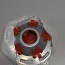 WOSIBO Hummingbird Feeder Replacement Bottom Base Replacement Part Includes Red Plastic Base Metal Top and Brushes (Silver-2)