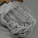 Icicle Lights Outdoor with Remote, 30ft 30 Tubes 150 LED Ice Shape String Lights, Connectable Christmas Hanging Decoration Lights for Tree Patio Roof Holiday Decor, Warm White