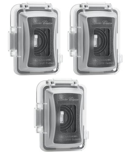 Bates- Weatherproof Electrical Outlet Cover, 3 Pack, 1-Gang, Outdoor Outlet Cover Weatherproof