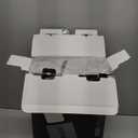 EVERGRACE Velvet Quilt Set Queen Size, Luxurious Soft Striped Channel Bedding Set, Lightweight Velvet Comforter for All Season, Oversized Bedspread Coverlet with 2 Matching Shams, Frost Gray