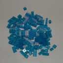 360 Pieces Building Bricks, Classic Basic Flats Parts and Pieces - 2x4 Brick x200 and 2x2 Brick x160, Moc Building Bulks Compatible with All Major Brands, Clear Blue