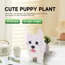 West Highland Whitebulldog Dog Plant Dog-Shaped Plant containers for Garden Decorations, Desktop Storage containers, Indoor and Outdoor planters.