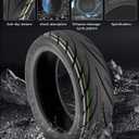 9.5 x 2.50 Off-Road Tire 9.5 Inch Tubeless Tire for Niu KQI3 Electric Scooter Accessories Rear Front Wheel Replacement Tire Anti-skid Shockproof (1 Pce, type 2)