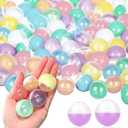 Libima 300 Pcs Gumball Machine Capsules Round Capsules 1.1" 1.25" Vending Machine Capsules Empty Clear Balls Toys Small Gumball Containers for Surprise Prize Party Favor (Sweet Color)