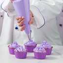 Keenpioneer 18-Inch Piping Bags, Large Capacity, Biobased Disposable Cake Decorating Pastry Bag - Pack of 100