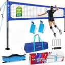 Professional Volleyball Net Set Heavy Duty for Outdoor Backyard Portable 32FT