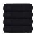 GLAMBURG Ultra Soft 4 Pack Oversized Bath Towel Set 27x54 inches, 100% Cotton Bath Towels, Highly Absorbant Compact Quickdry & Lightweight Towel, Ideal for Gym Travel Camp Pool - Sky Blue