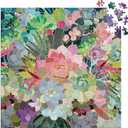 Galison Succulent Mosaic 500 Piece Foil Puzzle from Galison - 20" x 20" Beautifully Illustrated Puzzle, Thick & Sturdy Pieces, Fun and Challenging Activity for Adults, Unique Gift Idea!