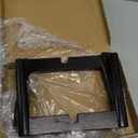 Wood 7.5" x 9.8" Plant Stand Indoor Outdoor, Wooden Single Floor Plant Pot Holder, Natural Plant Stand, Assembly Required (Excluding Potted Plants) (Black)