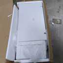 White 4 Drawer Dresser for Bedroom, Tall Bedroom Dresser with Large Drawer & Golden Handles, Wooden Storage Organizer Cabinet Chest of Drawer for Closet, Living Room, Hallway, Children's Room