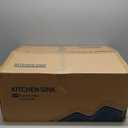 23 Inch Drop in Kitchen Sink Brushed Nickel, 18 Gague Stainless Steel 1 Faucet Hole Single Bowl Deep Kitchen Sink Topmount, D23"xW18"xH9"