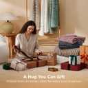 Bedsure GentleSoft Throw Blanket for Couch - Cozy Soft Blankets for Women, Cute Small Fleece Throws for Girls, Beige, 50x70 Inches