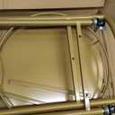 Bar Cart Gold Rolling Cart for Home,2 Tiers Bar Serving Cart Round Wine Cart with Handle, Metal Wine Rack and Casters, Serving Bar Trolley for Home Kitchen,Living Room,Christmas,New Year