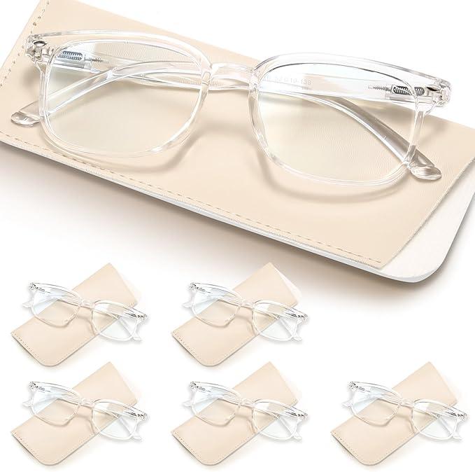 NOVIVON 6 Pack Reading Glasses for Women, Reading glasses men, Blue Light Blocking Readers, Computer eye glasses, Stylish Cheaters, +1,25