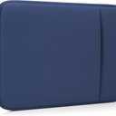 Laptop Sleeve for 2025-2020 MacBook Air/Pro 13 inch with M3 M2 M1 Chip A3113 A2681 A2338 A2337 with 2 Pockets Tablet Bag Case Accessories (Dark Blue)