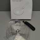 9.45inch Stainless Steel Induction Cooktop Adapter Plate, Heat Diffuser for Glass and Electric Cooktop, Detachable Handle