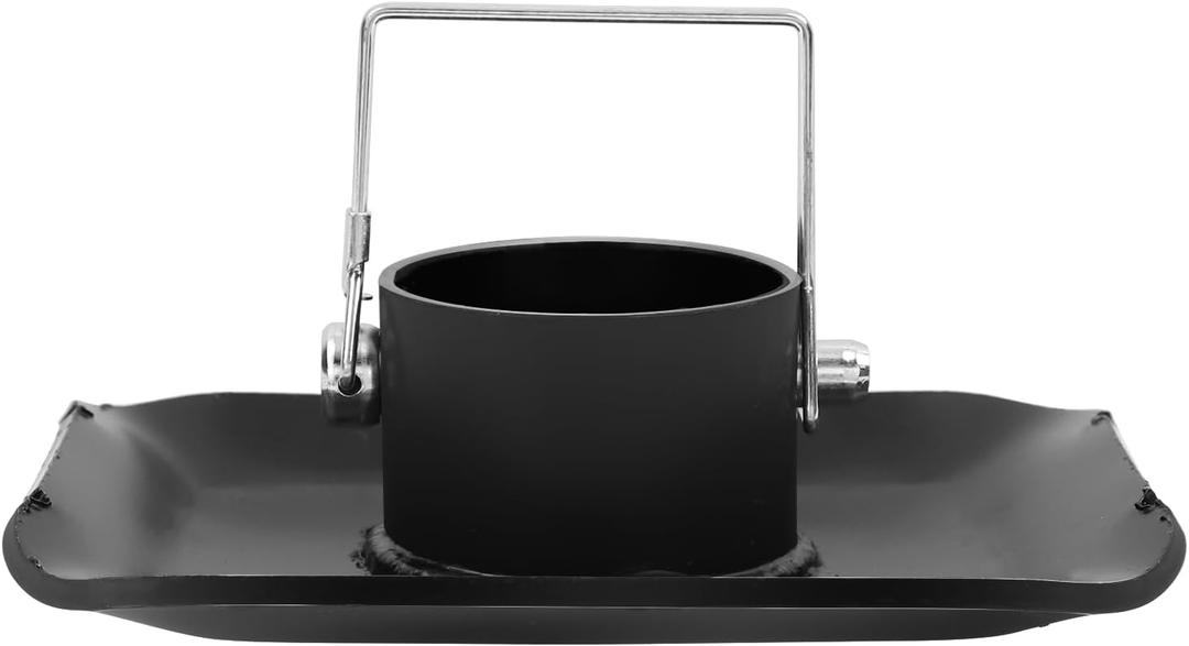 5000lbs Trailer Jack Foot Plate Capacity with Pin Base Replacement for A-Frame Boat Camper RV Removable Black