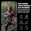 JUNK Brands Ear Warmer Headband - Performance Fleece, Moisture-Wicking, Non-Slip, Winter Ear Muffs for Men & Women - One Size - Snowscape