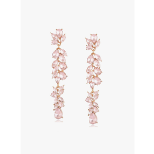 Long Rhinestone Dangle Earrings Sparkly Crystal Teardrop Dangling Earrings for Women Wedding Brides Prom Jewelry