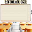 Inkspire White Wood Bulletin Board Paper Roll,14.8FTx47IN Large Reusable Waterproof Erasable Classroom Wall Background Backdrop Paper,Fade-Resistant Fabric Wrapping School Decors Teacher Supplies, 177.6" x 47"