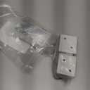 4Pcs Center Support Brackets, Window Blinds Headrail Brackets, Mini White Blind Mounting Brackets for 2" Low Profile Window Blinds Headrail Holder