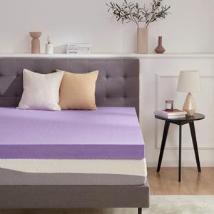 SINWEEK 4 Inch Gel Memory Foam Mattress Topper Ventilated Soft Mattress Pad, Bed Topper, CertiPUR-US Certified, Twin XL Size