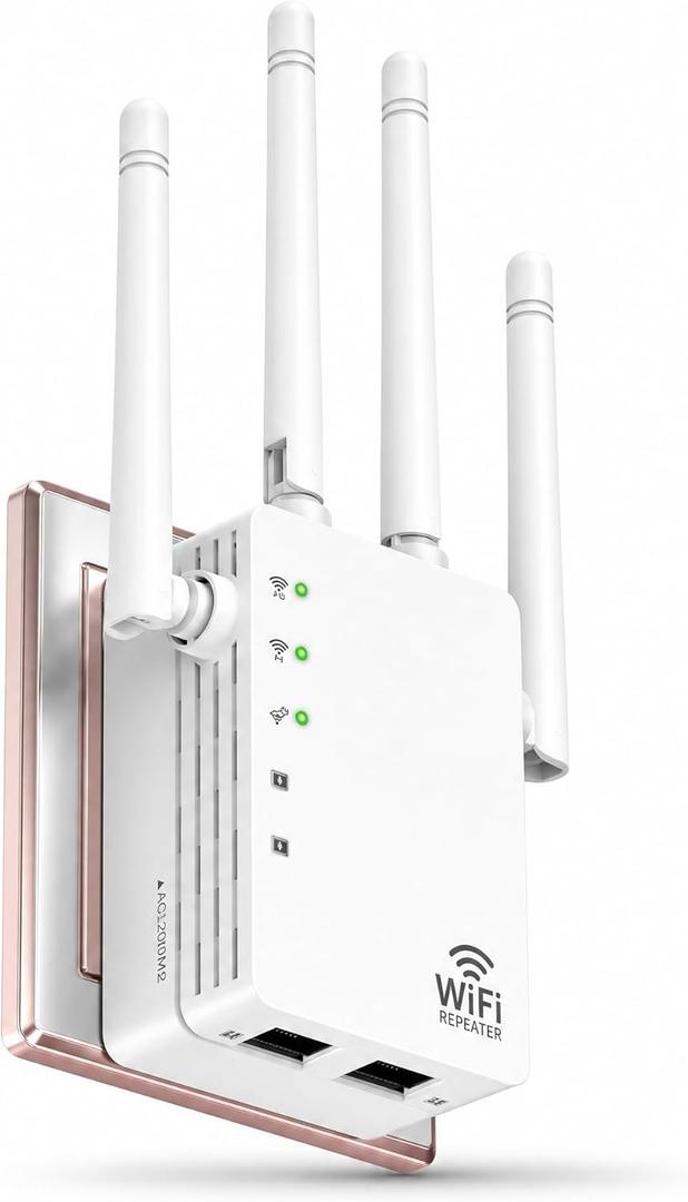 Dual Band WiFi Signal Booster 1200Mbps with 4 Antennas
