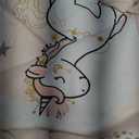 JSD Pink Unicorn Kids Comforter Set Twin Size, 1 Piece Girls Rainbow Microfiber Comforter, Lightweight All Season Washable