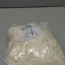 Obstal 8Ft Stretch Spandex Table Cover for Standard Folding Tables - 2 Pack Universal Rectangular Fitted Tablecloth for Party, Banquet, Events, Trade Show (Cream, 96L x 30W x 30H Inches)