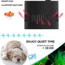 Lominie Aquarium LED Light 10 Gallon Fish Tank Light Timer Clip on Aquarium Lamp Full Spectrum 85W 6500k for Freshwater Refugium Cube Tank with Gooseneck