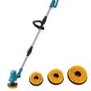 Electric Spin Scrubber for Makita 18V Battery, Extra Long Foldable 1800RPM Cleaning Brush