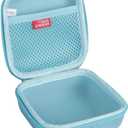 3 x Hermitshell Travel Case for Phomemo M02 / Phomemo M02 Pro/Phomemo M02S Mini Sticker Printer Maker (Light Blue) (Small)