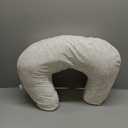 Boppy Nursing Pillow - Ergonomic Bottle & Breastfeeding Pillow with High, Firm, Large Area, Water-Repellent Cushion with Washable Cover; Baby Safety Alliance Verified - Cream Retro Squiggles