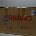 KASARO 3D Faux Stone Wall Panels, 4 PCS PU Wainscoting Panel for Interior Wall Decor, Cement Texture Thicker Accent for Home, Office, 43.3  23.6 inch, White