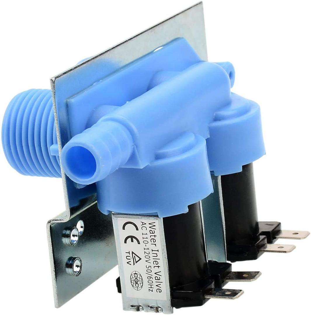 285805 Water Inlet Valve with Mounting Bracket for Clothes Washer by Seentech - Works Exact Fit for Whirlpool, Kenmore Replaces AP3094541, 285805 VP, 292197, 3349451, 3354565, 3360387, 3360388