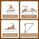Zakkart Cat Window Perch - 100% Metal Supported from Below - Comes with Warm Spacious Pet Bed - Cat Window Hammock for Large Cats & Kittens - for Sunbathing, Napping & Overlooking (White)