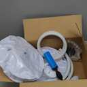 Elderly Bedridden Patient Care Inflatable Hair Washing Basin Shampoo Tray, Portable Shampoo Tray for Elderly, Inflatable Hair Washing Basin with Memory Hose and Cape, in (Medium Shampoo Basin)