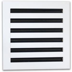 12x12 Modern AC Vent Cover Standard Linear Slot Diffuser - Decorative White Register Grille for Ceiling, Walls & Floors