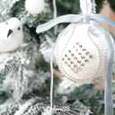 Dusty Blue Velvet Ribbon Christmas Bow 5 x 7 Inches Premade Blue Bows for Christmas Tree Hanging Decorations Gift Wrapping Wreaths Crafts Outdoor Indoor Home Decor Wedding, Pack of 24