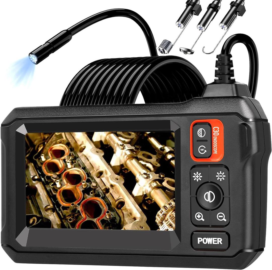 Daxiongmao Endoscope Camera with Light, 1080P HD Borescope, IP67 Waterproof Snake Camera Ideal for Inspecting Walls, Vents, Automotive Engines, Pipes A Great Gift Tool for Men (16.5ft)