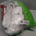 PrettyFirst Halloween Costumes Adult, Green Costume 8PCS Christmas Funny Santa Claus Costume for Men Cosplay With Mask no size