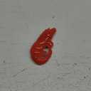Unique Prawn Design Ornament Lighter, Windproof Refillable Butane Torch Lighter, for Candles Kitchen BBQ(Red)