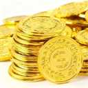 REGUICORP Plastic Gold Coins 110PCS, Fake Coins for Pirate Play, Toy Tokens Fake Gold Coins Bulks for Board Games, Treasure Hunt, Classroom Reward, Adventure Theme Party Supplies